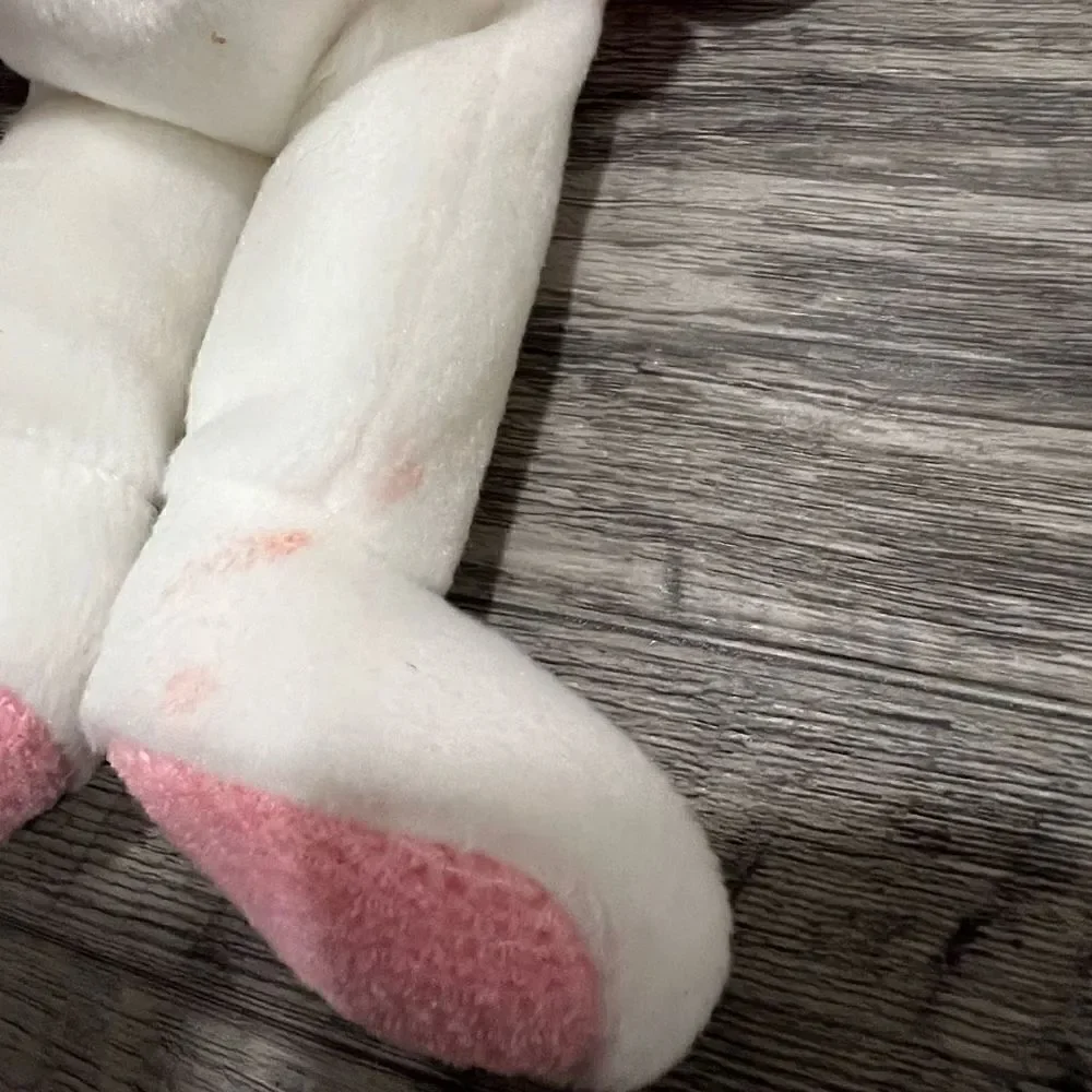 Vintage bunny with bee stuffed animal